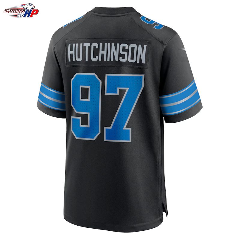Aidan Hutchinson Detroit Lions Nike 2nd Alternate Game Jersey - Black