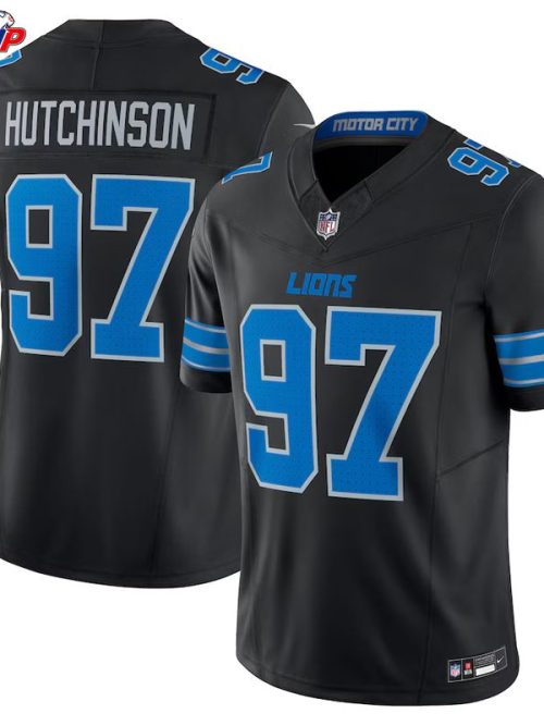 Aidan Hutchinson Detroit Lions Nike 2nd Alternate Vapor F.U.S.E. Limited Jersey - Black