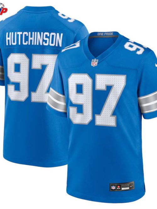 Aidan Hutchinson Detroit Lions Nike Game Jersey - Blue