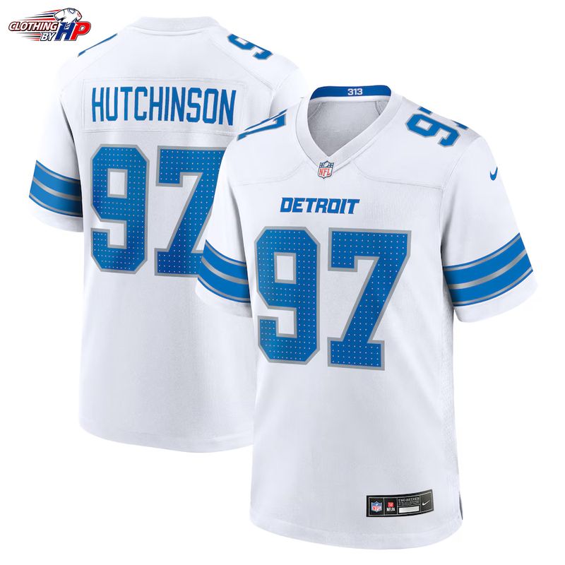 Aidan Hutchinson Detroit Lions Nike Game Jersey - White