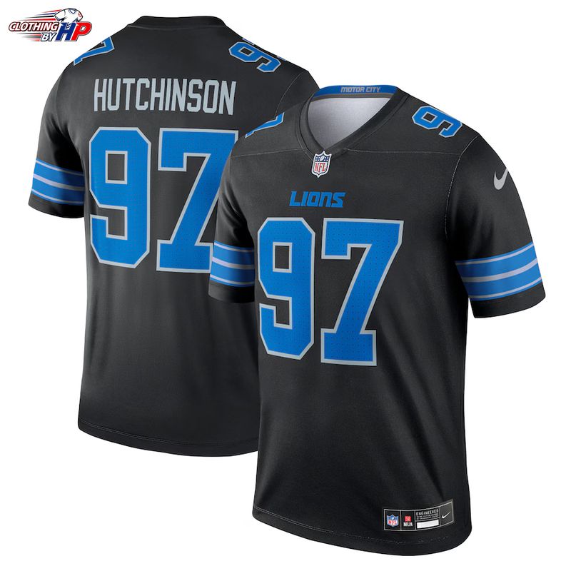 Aidan Hutchinson Detroit Lions Nike Legend Player Performance Top - Black