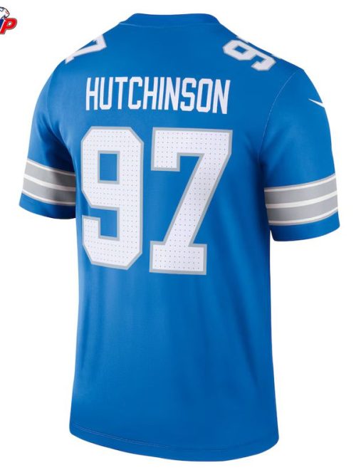 Aidan Hutchinson Detroit Lions Nike Legend Player Performance Top - Blue