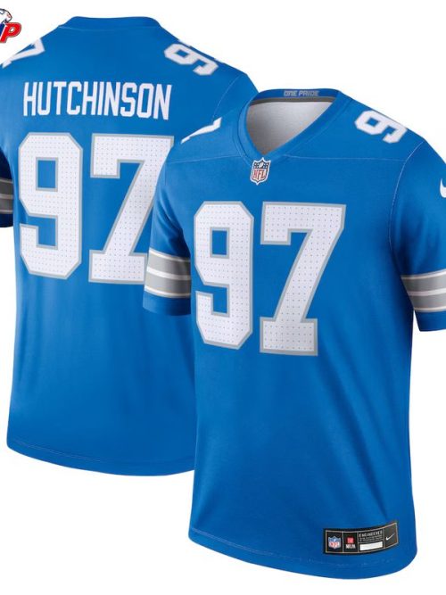 Aidan Hutchinson Detroit Lions Nike Legend Player Performance Top - Blue