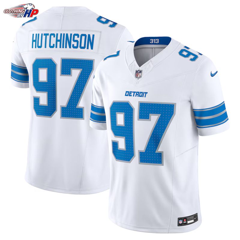 Aidan Hutchinson Detroit Lions Nike Vapor F.U.S.E. Limited Jersey - White