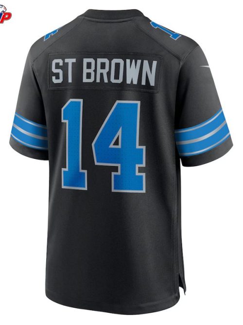 Amon-Ra St. Brown Detroit Lions Nike 2nd Alternate Game Jersey - Black