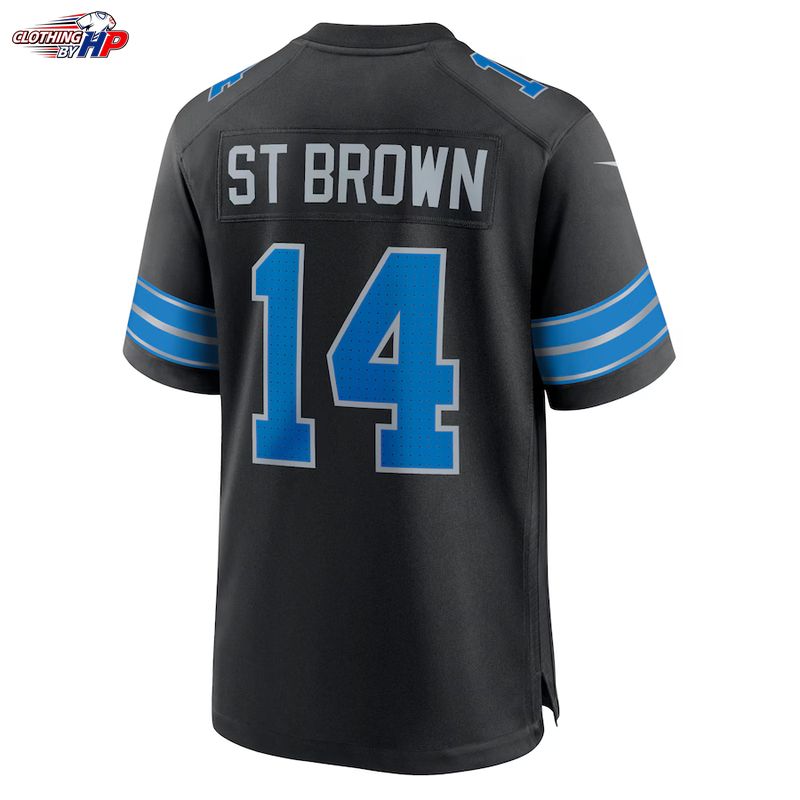 Amon-Ra St. Brown Detroit Lions Nike 2nd Alternate Game Jersey - Black