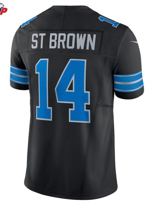 Amon-Ra St. Brown Detroit Lions Nike 2nd Alternate Vapor F.U.S.E. Limited Jersey - Black