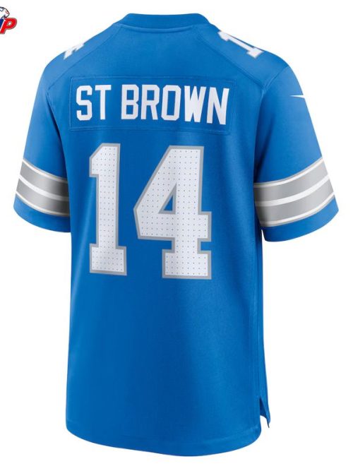 Amon-Ra St. Brown Detroit Lions Nike Game Jersey - Blue