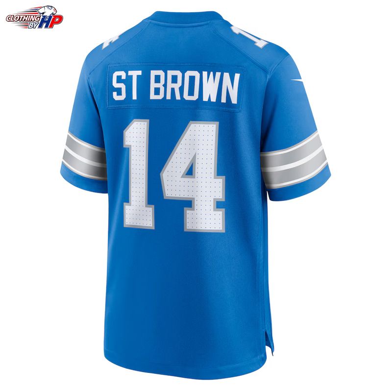 Amon-Ra St. Brown Detroit Lions Nike Game Jersey - Blue