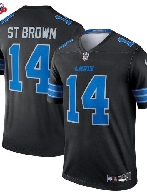 Amon-Ra St. Brown Detroit Lions Nike Legend Player Performance Top - Black