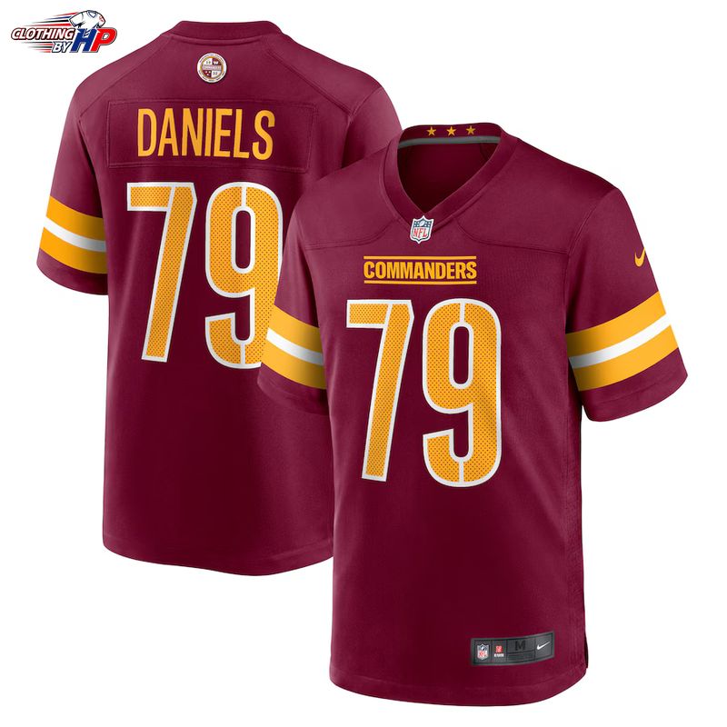 Braeden Daniels Washington Commanders Nike Team Game Jersey - Burgundy