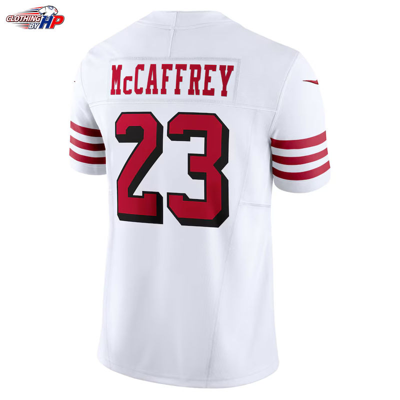 Christian McCaffrey San Francisco 49ers Nike Vapor F.U.S.E. Limited 2nd Alternate Jersey - White