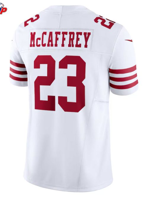 Christian McCaffrey San Francisco 49ers Nike Vapor F.U.S.E. Limited Jersey - White