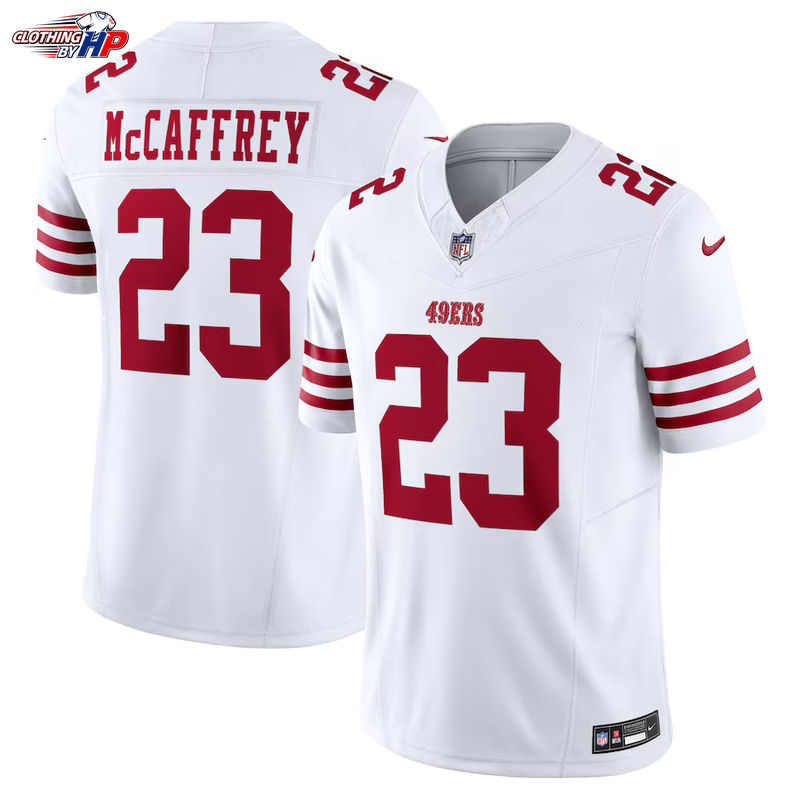 Christian McCaffrey San Francisco 49ers Nike Vapor F.U.S.E. Limited Jersey - White