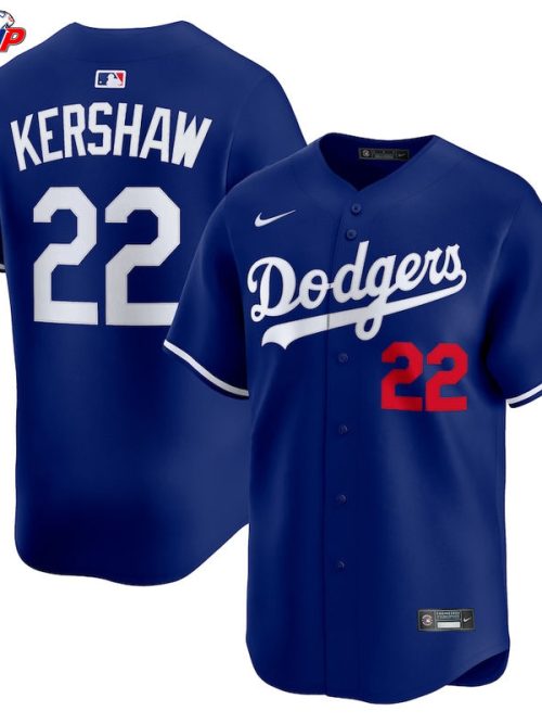Clayton Kershaw Los Angeles Dodgers Nike Alternate 2 Limited Player Jersey - Royal