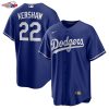 Clayton Kershaw Los Angeles Dodgers Nike Big & Tall Alternate Replica Player Jersey - Royal