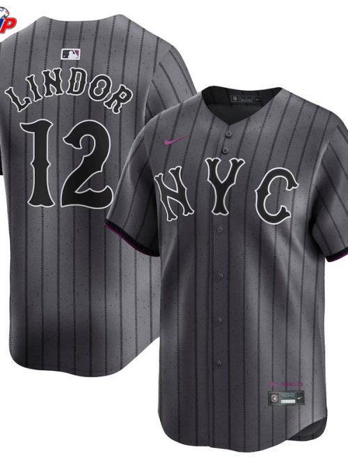 Francisco Lindor New York Mets Nike City Connect Limited Jersey - Gray