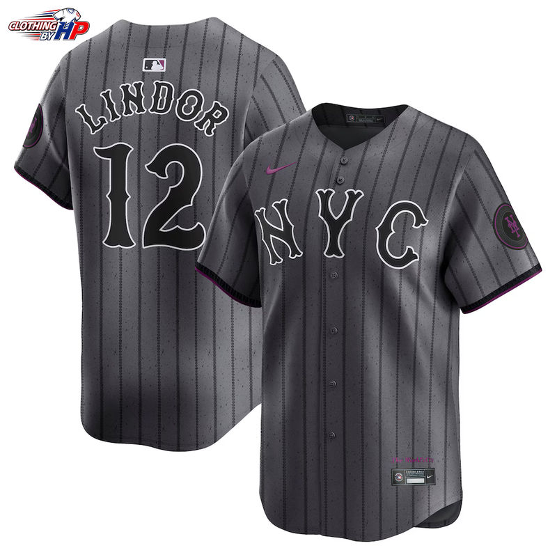 Francisco Lindor New York Mets Nike City Connect Limited Jersey - Gray