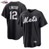 Francisco Lindor New York Mets Nike Replica Player Jersey - Black