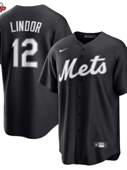Francisco Lindor New York Mets Nike Replica Player Jersey - Black