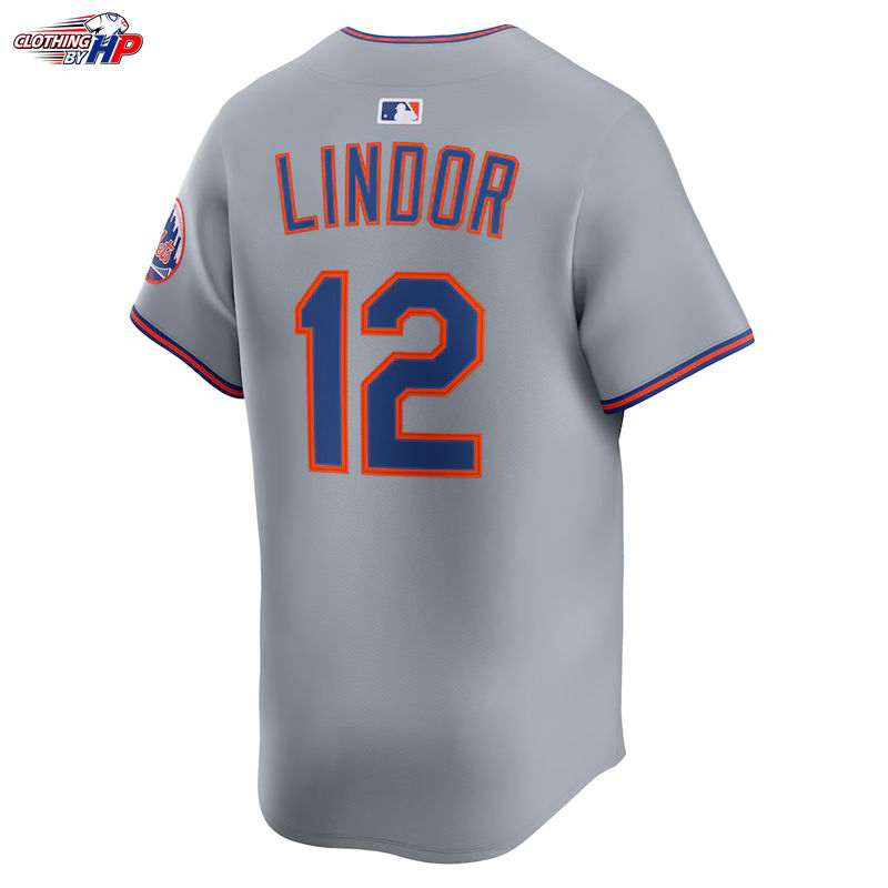 Francisco Lindor New York Mets Nike Road Limited Player Jersey - Gray