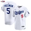 Freddie Freeman Los Angeles Dodgers Nike Home Limited Player Jersey - White
