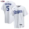Freddie Freeman Los Angeles Dodgers Nike Replica Player Jersey - White