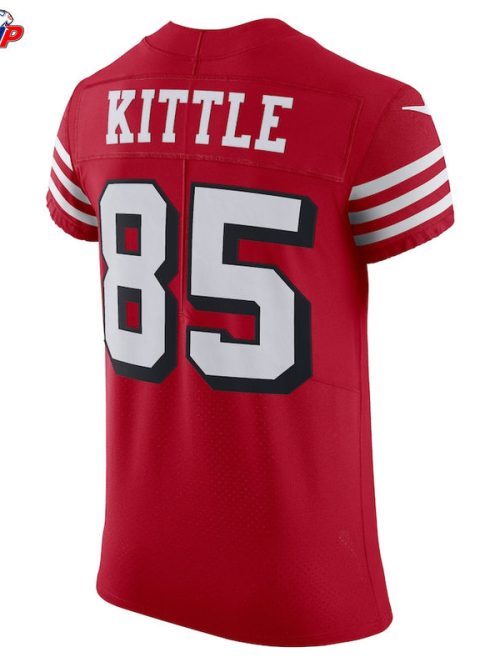 George Kittle San Francisco 49ers Nike Alternate Vapor Elite Jersey - Scarlet