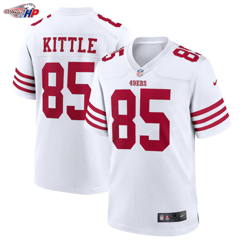 George Kittle San Francisco 49ers Nike Team Game Jersey - White