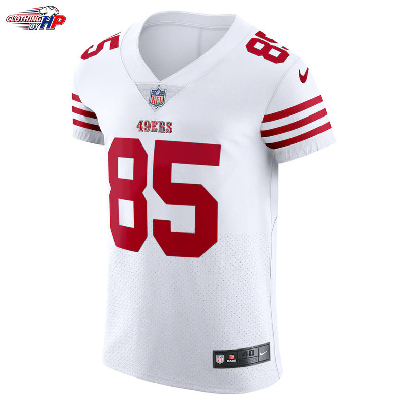 George Kittle San Francisco 49ers Nike Vapor Elite Jersey - White