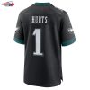 Jalen Hurts Philadelphia Eagles Nike Alternate Game Jersey - Black