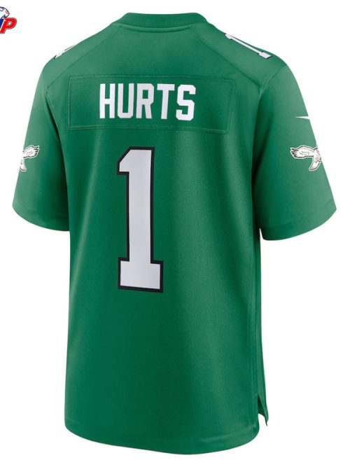 Jalen Hurts Philadelphia Eagles Nike Alternate Game Player Jersey - Kelly Green
