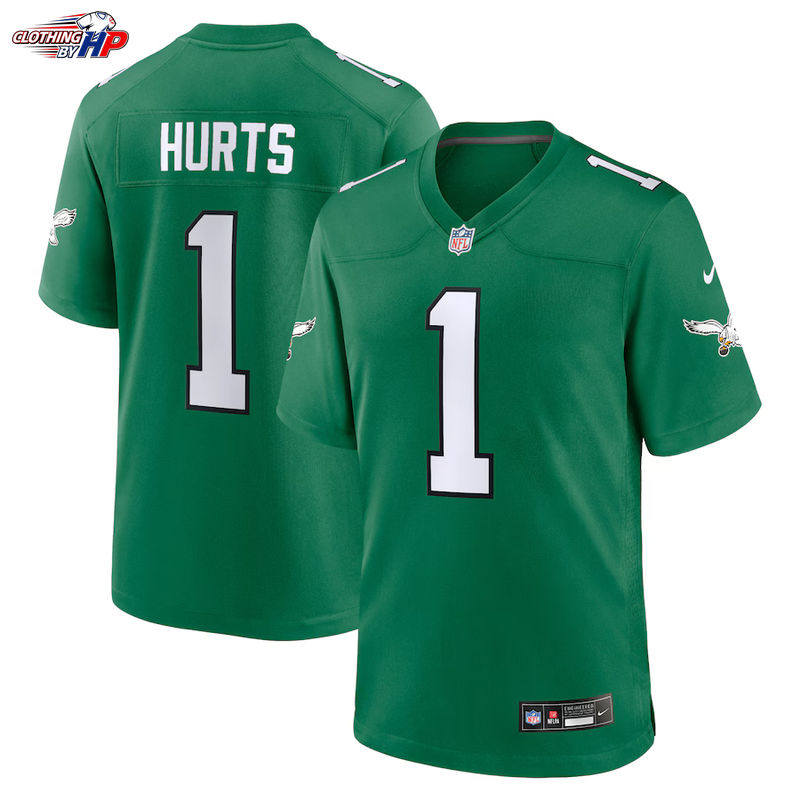 Jalen Hurts Philadelphia Eagles Nike Alternate Game Player Jersey - Kelly Green