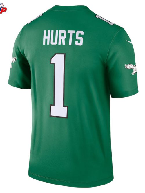 Jalen Hurts Philadelphia Eagles Nike Legend Player Performance Top - Kelly Green