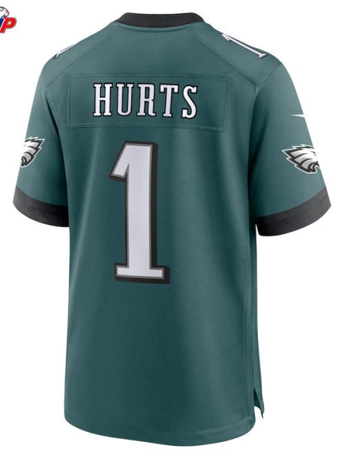 Jalen Hurts Philadelphia Eagles Nike Super Bowl LIX Game Player Jersey - Midnight Green