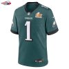 Jalen Hurts Philadelphia Eagles Nike Super Bowl LIX Game Player Jersey - Midnight Green