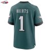 Jalen Hurts Philadelphia Eagles Nike Team Game Jersey - Midnight Green