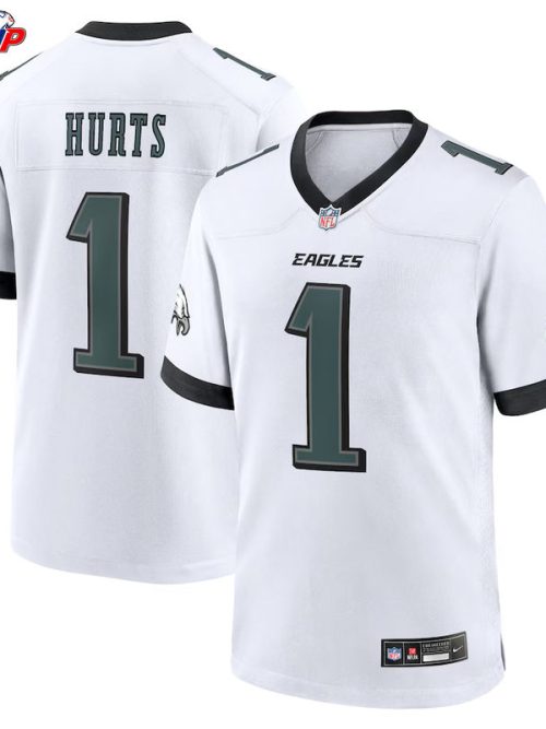 Jalen Hurts Philadelphia Eagles Nike White Game Jersey - White