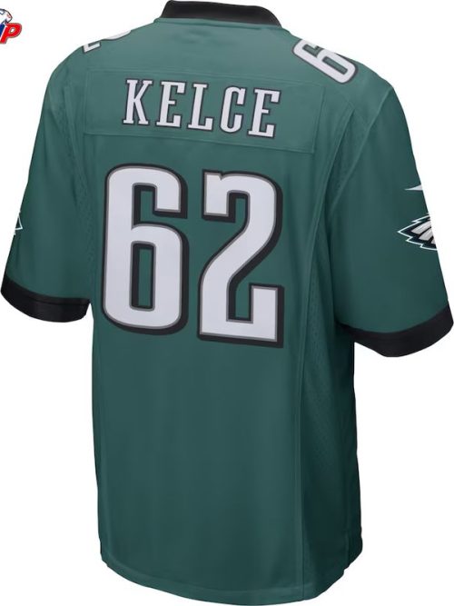 Jason Kelce Philadelphia Eagles Nike Game Jersey - Midnight Green