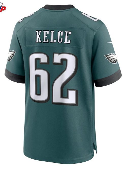 Jason Kelce Philadelphia Eagles Nike Team Game Jersey - Midnight Green