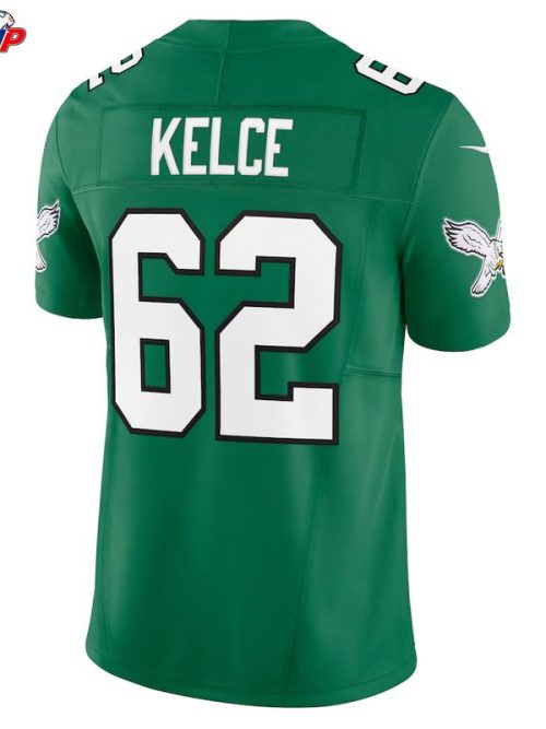 Jason Kelce Philadelphia Eagles Nike Vapor F.U.S.E. Limited Jersey - Kelly Green