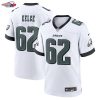Jason Kelce Philadelphia Eagles Nike White Game Jersey - White