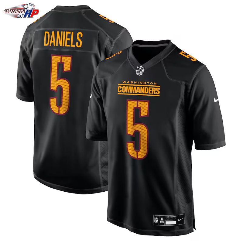 Jayden Daniels Washington Commanders Nike Fashion Jersey - Carbon Black