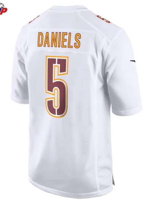 Jayden Daniels Washington Commanders Nike Fashion Jersey - Tundra White