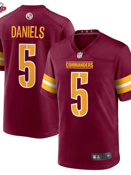 Jayden Daniels Washington Commanders Nike Player Game Jersey - Burgundy