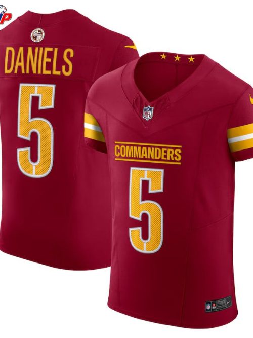 Jayden Daniels Washington Commanders Nike Team Vapor F.U.S.E. Elite Jersey - Burgundy