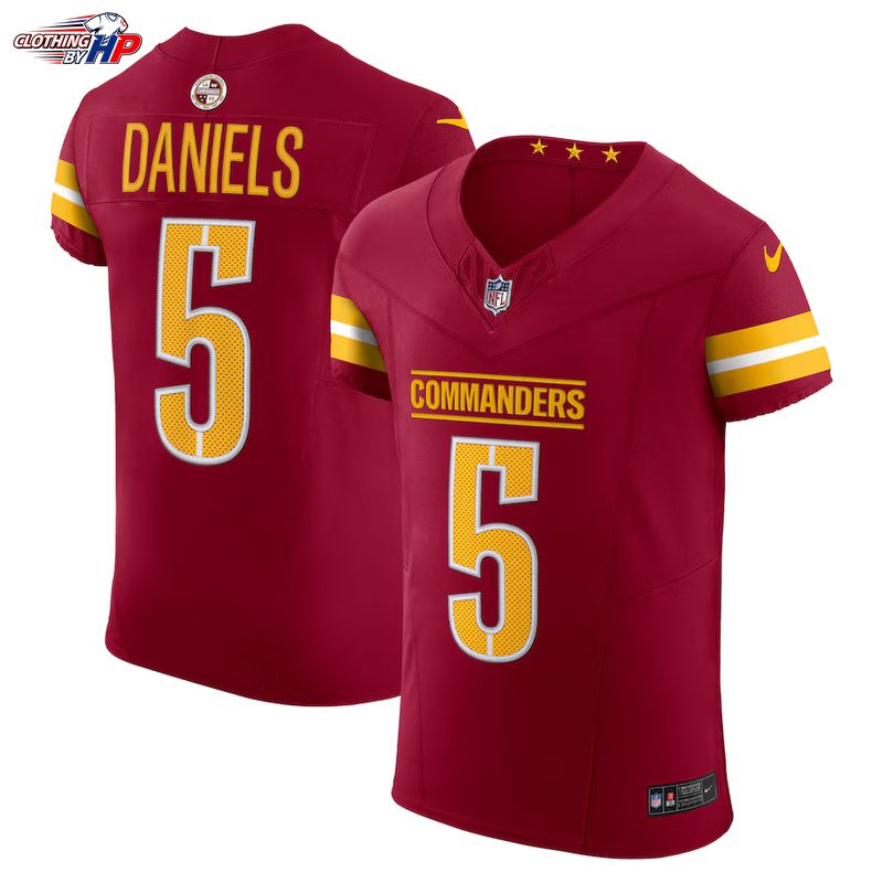 Jayden Daniels Washington Commanders Nike Team Vapor F.U.S.E. Elite Jersey - Burgundy