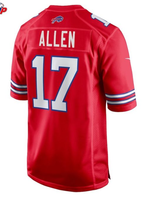Josh Allen Buffalo Bills Nike Alternate Game Jersey - Red