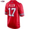 Josh Allen Buffalo Bills Nike Alternate Game Player Jersey - Red