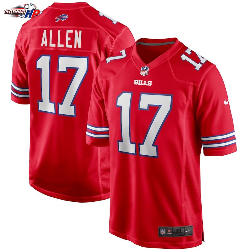 Josh Allen Buffalo Bills Nike Alternate Game Player Jersey - Red